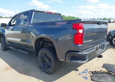 2022 Chevrolet Silverado 1500 Ltd 4Wd Short Bed Custom Trail Boss z USA, uszkodzony, nr VIN 1GCPYCEK4NZ157133